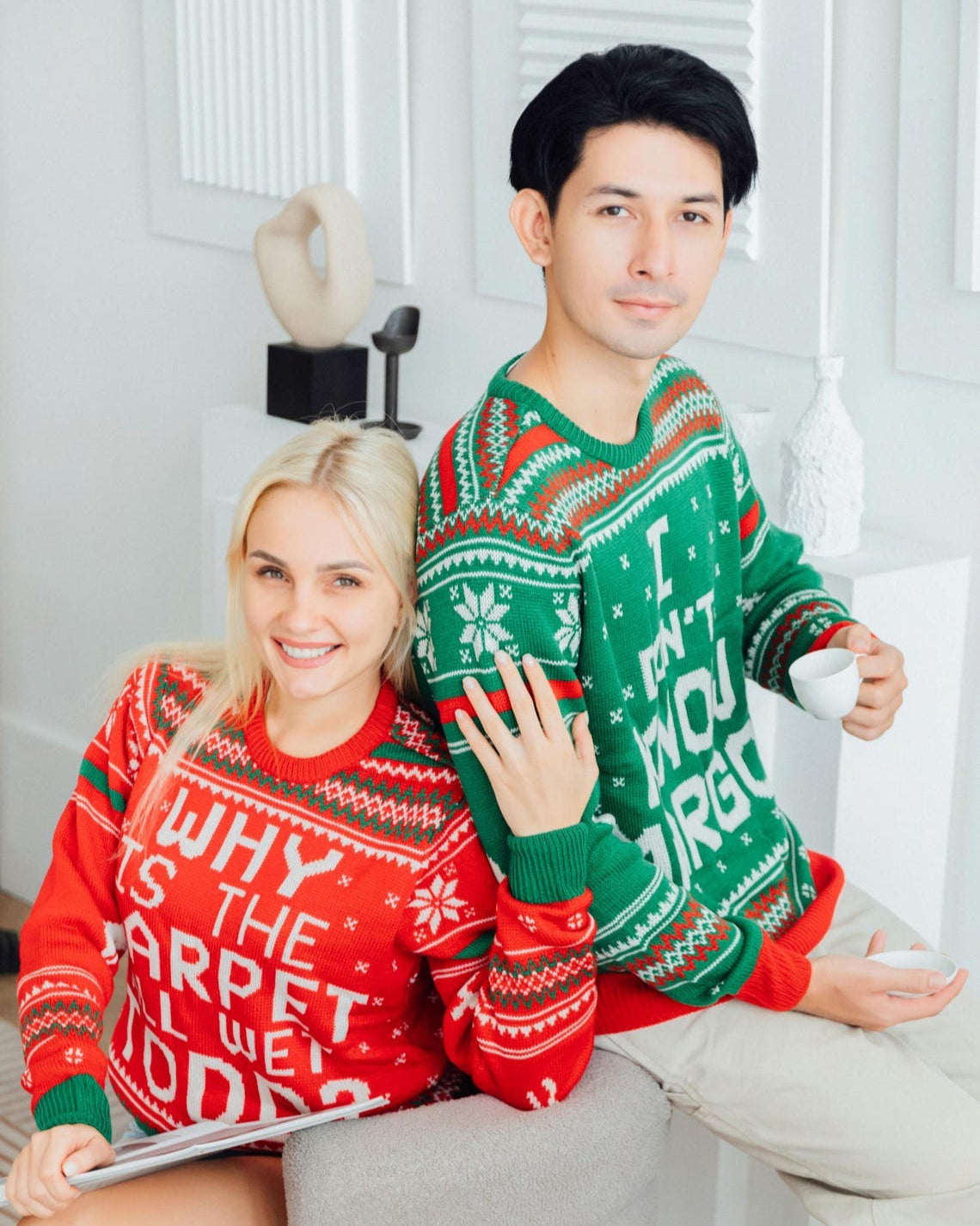 Why is The Carpet All Wet Todd Ugly Christmas Sweater, Ugly Christmas Sweater, Knitted Christmas Jumper
