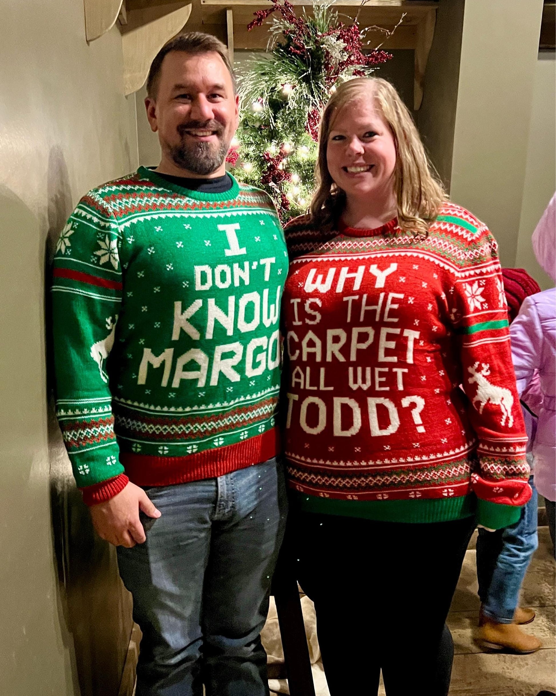 Why is The Carpet All Wet Todd Ugly Christmas Sweater, Ugly Christmas Sweater, Knitted Christmas Jumper