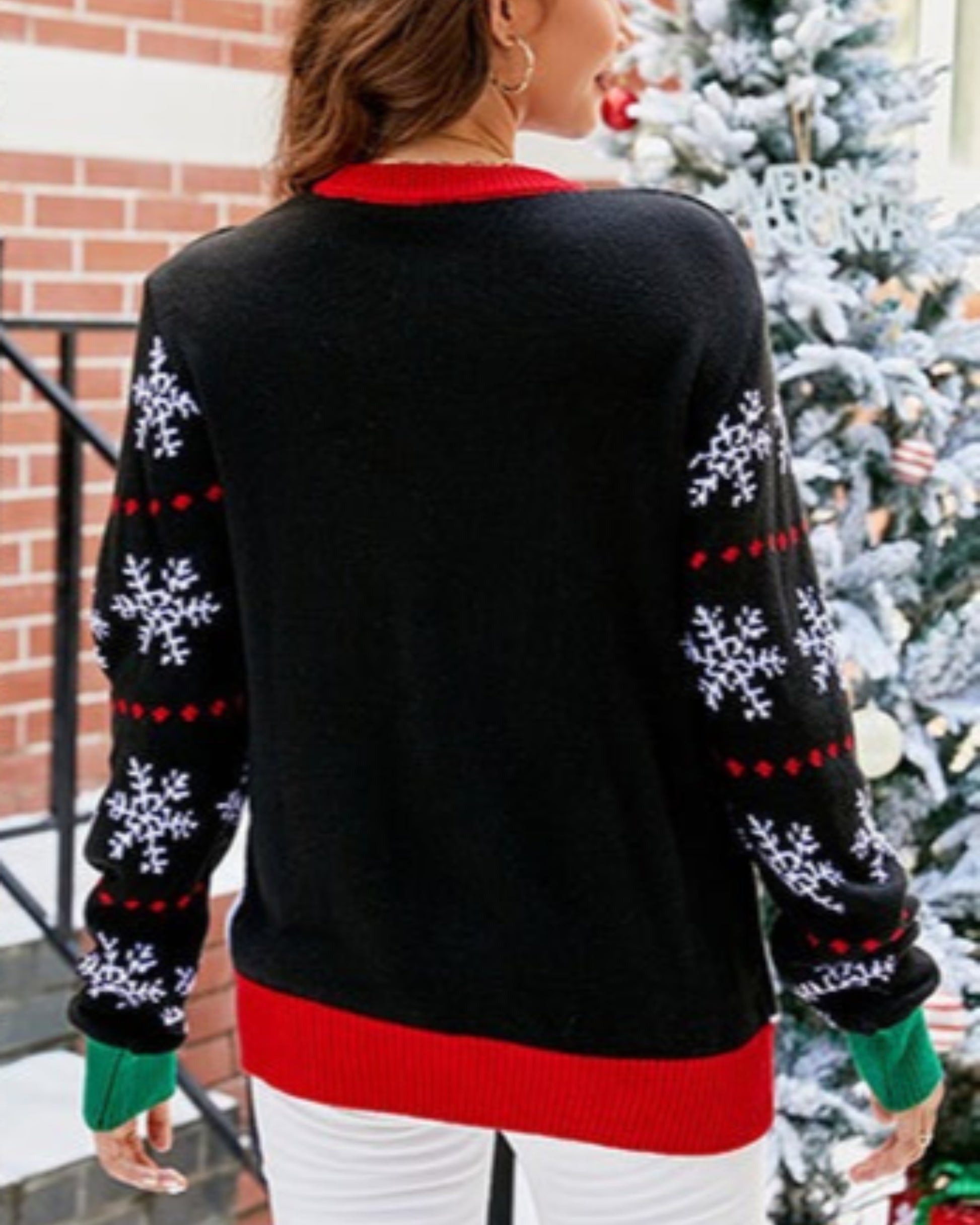 Santa Christmas Ugly Sweater, Ho! Ho! Ho Ugly Christmas Sweater, Knitted Christmas Jumper