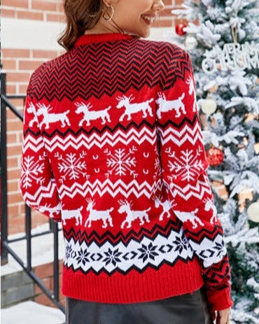 Reindeer Christmas Ugly Sweater, Snowman Ugly Christmas Sweater, Knitted Christmas Jumper