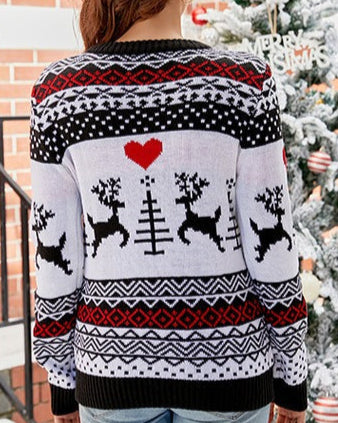 Ugly Christmas Reindeer Sweater, Ugly Christmas Sweater, Knitted Christmas Jumper