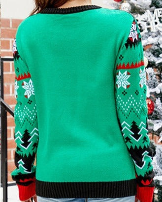 Funny Llama Christmas Ugly Sweater, Ugly Christmas Sweater, Knitted Christmas Jumper