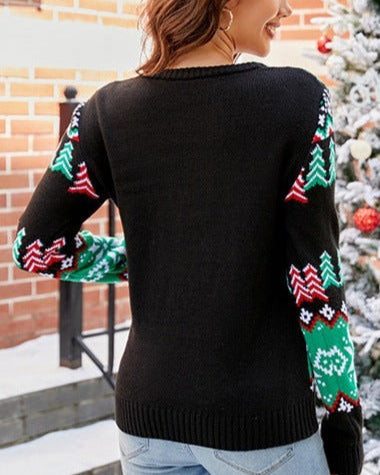 Funny T-Rex Christmas Ugly Sweater, Dinosaur Ugly Christmas Sweater, Knitted Christmas Jumper