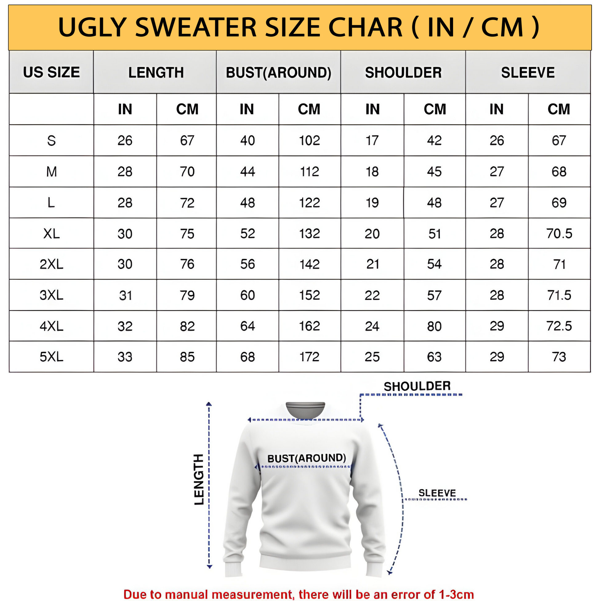 Reindeer Christmas Ugly Sweater, Snowflake Ugly Christmas Sweater, Knitted Christmas Jumper